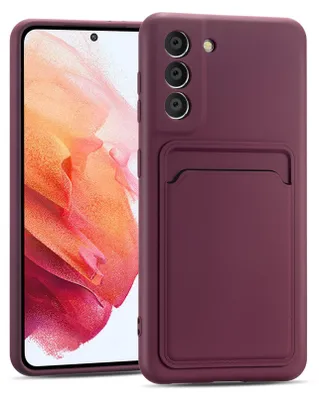 Obrázok produktu pre Puzdro na mobilný telefón pre Samsung Galaxy S21 FE cover silikónové puzdro ochranný kryt so slotom na kartu Slim Cover, Raspberry