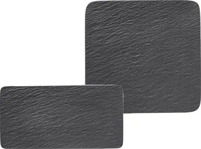 Produktbild von Villeroy & Boch Manufacture Rock Servierplatten Set 2-teilig schwarz