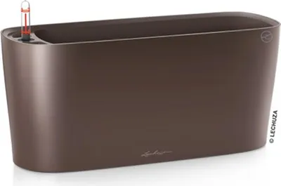 Obrázek produktu pro Lechuza Samozavlažovací truhlík Delta Premium 20 cm, hnědá (espresso)