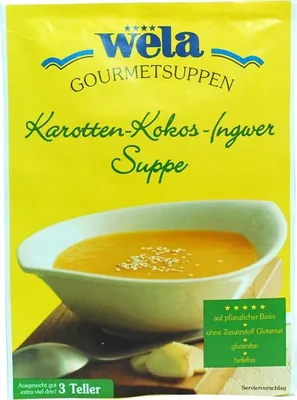 Produktbild von WELA Karotten-Kokos-Ingwer-Suppe