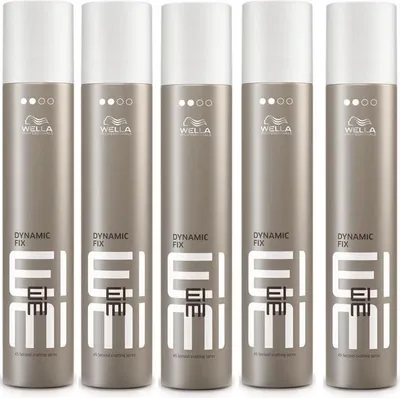 Produktbild von Wella | Haarspray Eimi Dynamic Fix - 5x500ml - Flexibler Halt - UV-Schutz - Schnelle Stylings