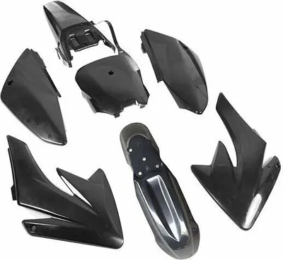 Produktbild von Verkleidung SET CRF 70 - Style Schwarz Typ 6 Dirt Bike Pit Bike HMParts