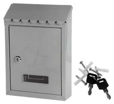 Image de Omgoods - Boîte aux lettres en acier pour l'extérieur, avec serrure, disponible en plusieurs couleurs