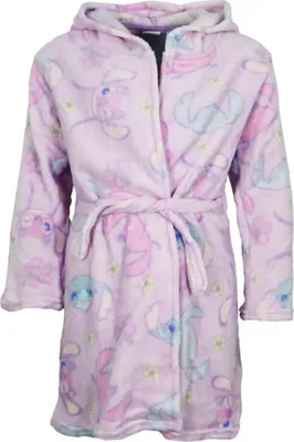 Produktbild von Disney Lilo und Stitch Angel Kinder Coral Bademantel mit Kapuze – Bunt / 104