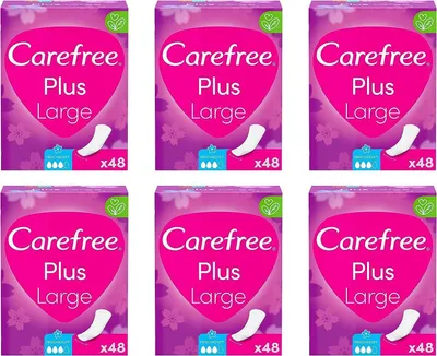 Immagine prodotto di Assorbenti slip-in Plus, taglia grande, con profumo rinfrescante, confezione multipla da 6 unità da 48 ml