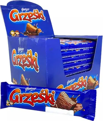 Produktbild von Grzeski Polnische Waffelriegel mit Schokolade (36x36g)