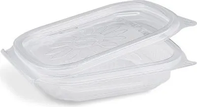 Produktbild von 250x Feinkostbecher mit fixem Deckel Ripboxx Tiny klar PP 127x108x27mm 125ml