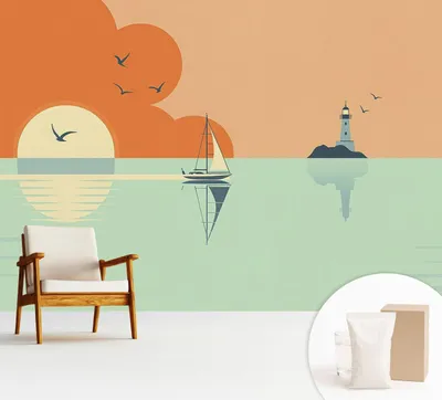 Produktbild von Fototapete selbstklebend - 312x219 cm - Tapete - Wandtapete - Wandbilder - Klebefolie - Dekofolie - Tapete Folie - Wand - Dekoration - Wohnzimmer - Meeresfreuden