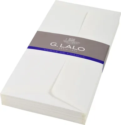 Produktbild von G.Lalo 10x Lalo, Packung 25 Umschlägen selbstklebend, DL 110x220mm - Weiß 46100L