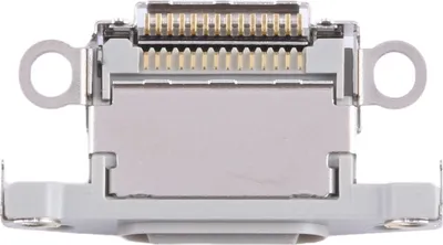 Immagine prodotto di Porta di ricarica Porta di ricarica Cavo flessibile Pezzo di ricambio per Apple iPhone 15 Pro Argento