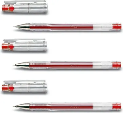Produktbild von Pilot Gelschreiber G TEC C4 3er Set rot