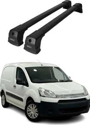 Image de Barres de Toit Transversales pour Citroen Berlingo 2008-2018 Alu Noir 2x