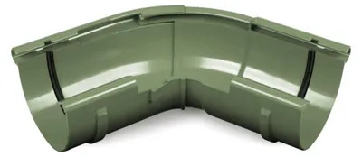 Zdjęcie produktu dla BRYZA regulowany narożnik rynny  zewnętrzny 120°-145° plastikowy Ø 125 mm, Zielony RAL 6020