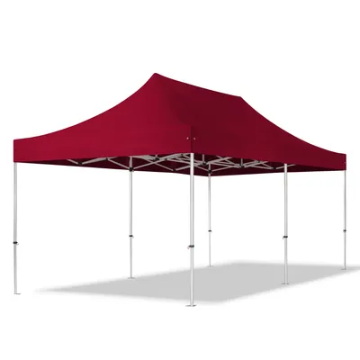Produktbild von TOOLPORT 3x6m Aluminium Faltpavillon, ohne Seitenteile, rot