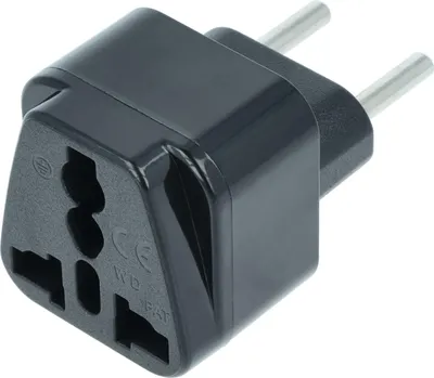 Produktbild von vhbw Reisestecker Adapter (Euro-Stecker auf UK/USA/China-etc.-Buchse) - Reiseadapter Schwarz