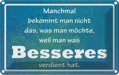 Produktbild von vianmo Blechschild 20x30 cm manchmal bekommt man nicht Dekoration Spruch Zitat