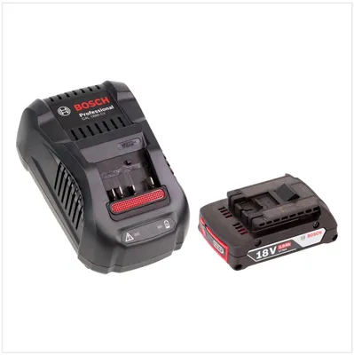 Produktbild von Bosch Akku Set mit 1 x GBA 2 Ah Akku und Ladegerät GAL 1880 CV für 14,4 V - 18 V Li-Ion