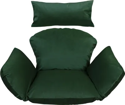 Produktbild von Hängesessel Kissen, Polster, Auflage für Polyrattan Rattan Indoor Hängeschaukel Hängekorb Schaukel Korb Rückenkissen Grün [114]