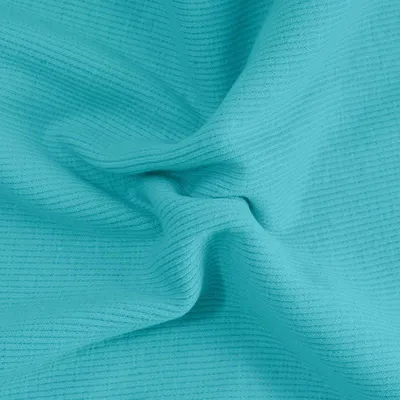 0,25m Bündchen-Stoff gerippt uni 5% Elastan 30/60cm breit Schlauchware Meterware Farbwahl hellblau