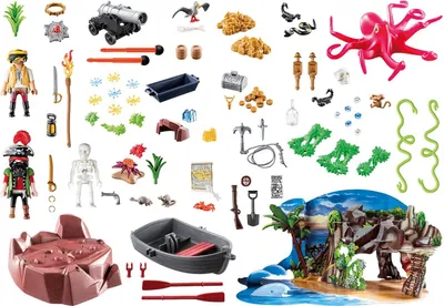 Immagine prodotto di Calendario dell'Avvento PLAYMOBIL "Caccia al tesoro nella baia dei pirati