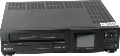 Image de Philips VR6880/01 | Magnétoscope VHS vintage + écran LCD interne
