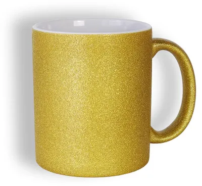 Produktbild von craftcut - Sublimationstasse GLITTER in GOLD - 11 oz/330 ml