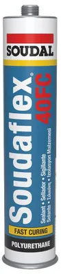 Immagine prodotto di adesivo sigillante poliuretanico 'soudaflex 40fc' soudal 300 ml - nero