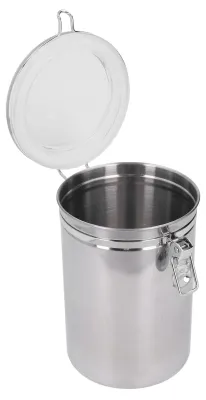 Immagine prodotto di Contenitore per caffè in acciaio inossidabile con coperchio ermetico, capacità 2100 ml