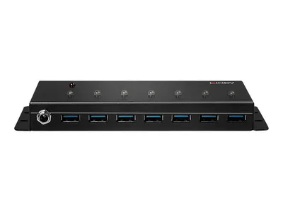 Obrázek produktu pro Lindy 7 Port Industrial USB 3.0 Hub - Hub - 7 x SuperSpeed USB 3.0