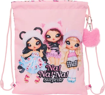 Zdjęcie produktu dla Plecak z sznurkami Na!Na!Na! Surprise Fabulous Różowy 26 x 34 x 1 cm