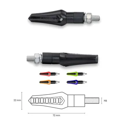 Produktbild von TAAC LED-Blinker 5 austauschbare Abdeckungen mit Rauchlinse
