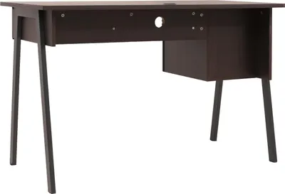 Zdjęcie produktu dla Biurko HWC-O40, biurko komputerowe, MDF metal melamina 78x120x60cm ~ orzechowy wygląd