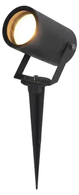 Produktbild von hoftronic LED Gartenstrahler GU10 4W 345lm 2700K IP65 Schwarz Schwenkbar