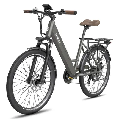 Produktbild von E-Bike 26 Zoll, Rostfreie Aluminiumlegierung 36 V 250 W bis zu 90 - 110 km, Wasserdicht IP54 mit 7 Gang und App, Grau