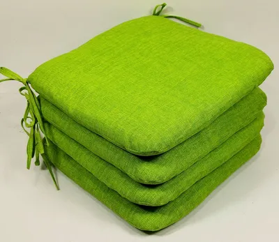 Produktbild von Rattani Sitzkissen Stuhlkissen Billy 40 x 40 cm hell grün, Set 4
