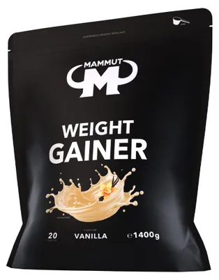 Produktbild von Mammut Nutrition - Weight Gainer Crash 5000 - 1400 g Zipp-Beutel, 1 x 1400 g Beutel, Geschmack: Vanille