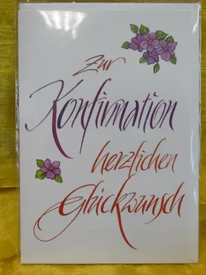 Produktbild von Glückwunschkarte / Grußkarte - Zur Konfirmation
