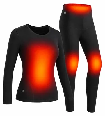 Produktbild von INF Beheiztes Baselayer-Set für Damen Schwarz S