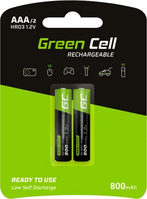 Obrázek produktu pro Green Cell GR08 2x AAA HR03 nabíjecí baterie 800 mAh