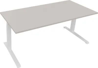 Produktbild von Sitz-/Stehtisch Kufe Doppels. Quad. B1800xT800xH645-1275 ws/Lichtgrau