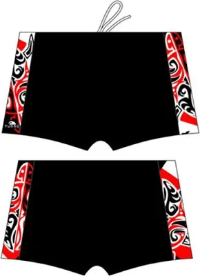 Produktbild von Turbo Maori Skin Tattoo Badehose Boxer Schwarz 2XL Herren Schwarz 2XL