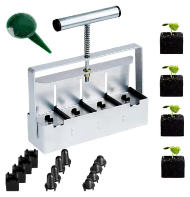 Produktbild von Handgehaltener Bodenblockierer 5 * 5 CM Saatgutblockmacher für Erdtopfpresse für Gartenpflanzen