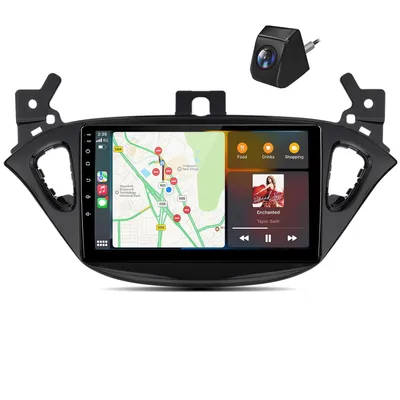 Produktbild von 9''Carplay Autoradio geeignet Für Opel Adam 2013-2016 Opel Corsa E 2015-2019 GPS Navi SWC BT SWC FM