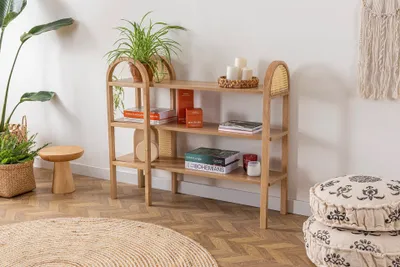 Zdjęcie produktu dla Skye Decor, Nala 90 - Natural, komoda z szufladami, Natural, 100% PŁYTA MELAMINOWA, 110 x 30 x 90 cm