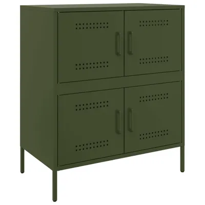 Produktbild von Sideboard Olivgrün 68x39x79 cm Stahl