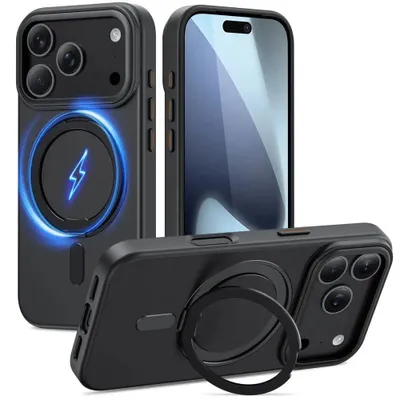 Produktbild von Tech-Protect 5906302330119, Cover, Apple, iPhone 17 Pro, 16 cm (6.3"), Schwarz