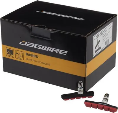 Image de Patins de frein Jagwire Mountain Sport pour freins V-Brake, lot de 25 pièces, emballage d'atelier Bwp50...
