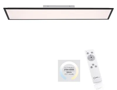 Obrázek produktu pro ZUMA line LED stropní svítidlo Flat black 119,5 x 29,5 cm stmívatelné