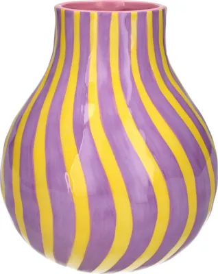 Produktbild von Gift Company Artisan Vase lila/gelb 19,6cm