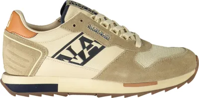 Produktbild von Beige Herren-Sportschuhe mit Kontrastdetails und Zweitschnürsenkel